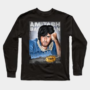 Amitabh Bachchan Deewar art Long Sleeve T-Shirt